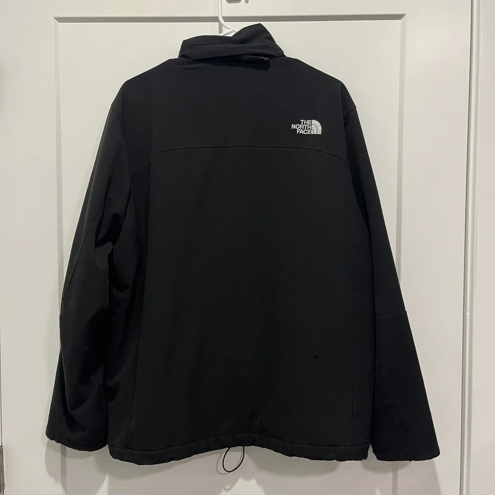 The North Face Mens Apex Bionic Softshell Jacket Black Full Zip Windproof Large